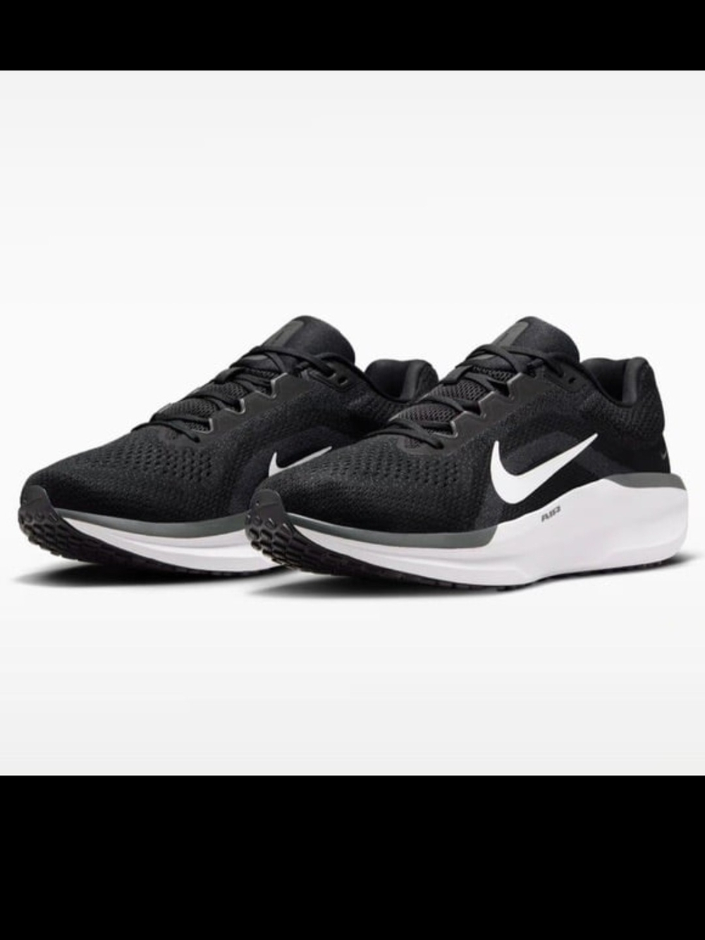 Nike Women's Black Running Shoes with White Swoosh Air Winflo 11